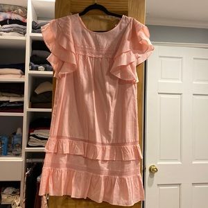 Rebecca minkoff pink pinstriped summer dress